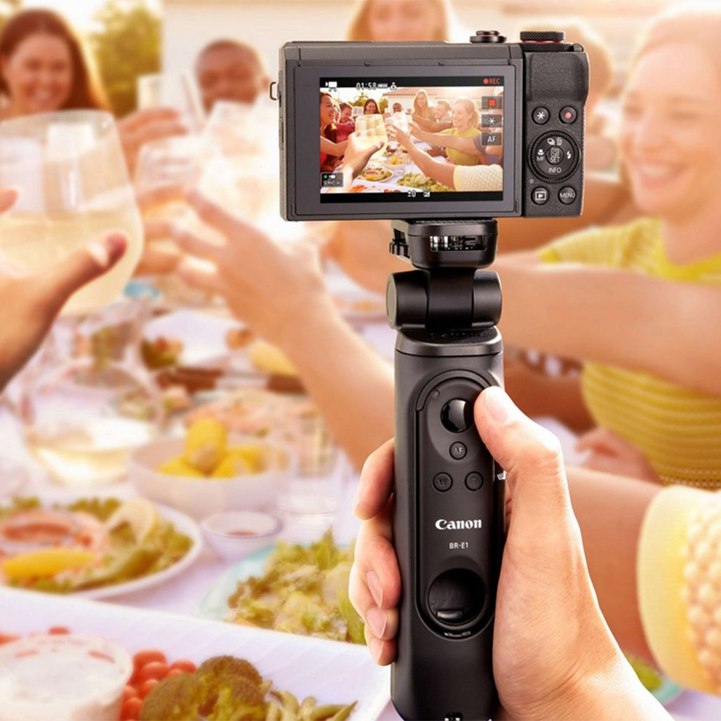 A Photo Of Canon HG-100TBR Tripod Grip with Bluetooth Remote – Compact Vlogging Tripod for Canon Cameras