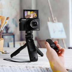 A Photo Of Canon HG-100TBR Tripod Grip with Bluetooth Remote – Compact Vlogging Tripod for Canon Cameras