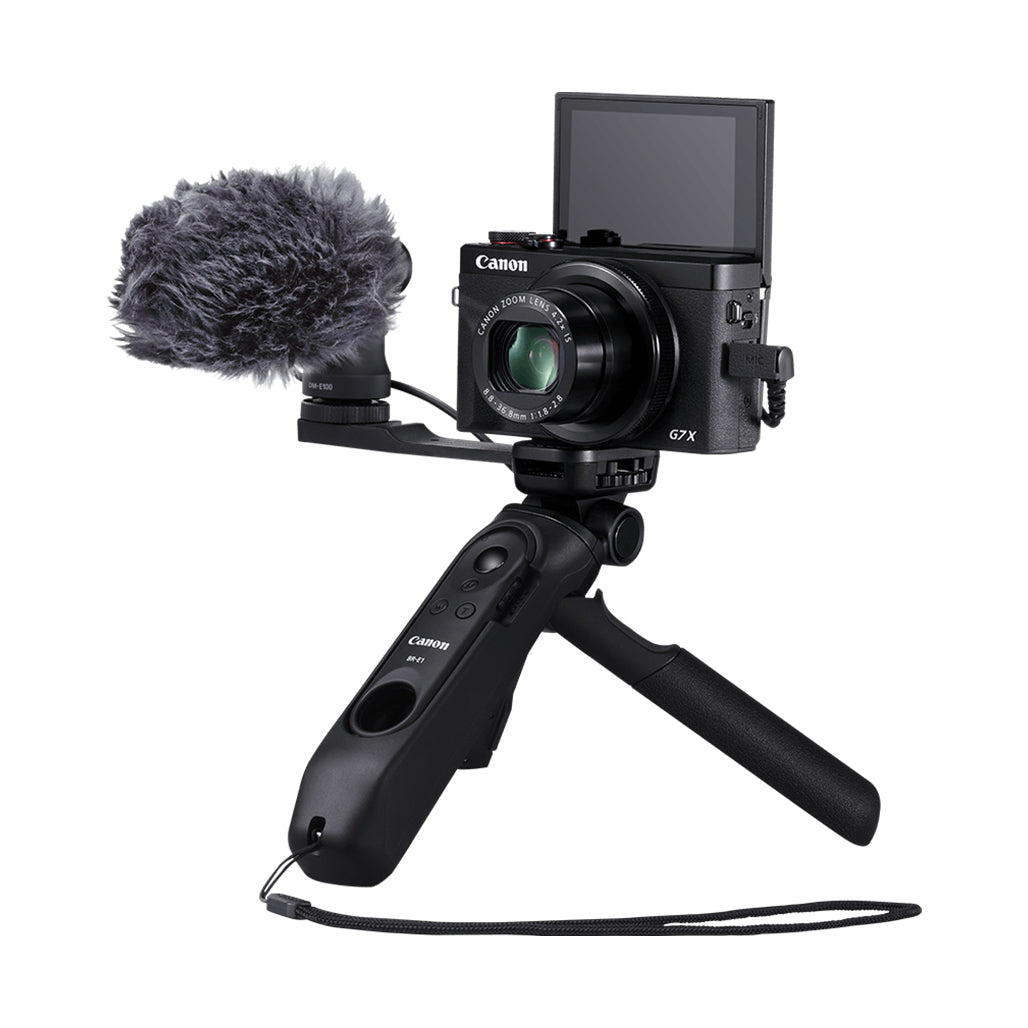 A Photo Of Canon HG-100TBR Tripod Grip with Bluetooth Remote – Compact Vlogging Tripod for Canon Cameras