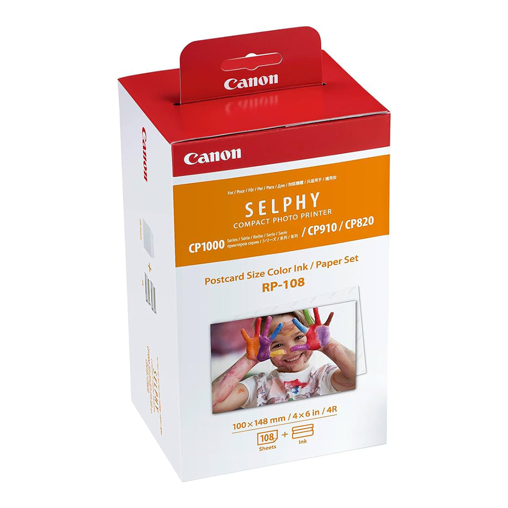 A Photo Of Canon RP-108 High-Capacity Color Ink/Paper Set