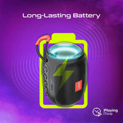 A Photo Of Promate Capsule-3 LumiFlux - Wireless Speaker - Black