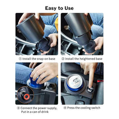 A Photo Of Car Cooling and Heating Smart Cup