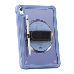A Photo Of Classic Rugged Case - 360° Rotating Stand & Hand Strap for iPad 11 (2025) & iPad 10.9 (2022)