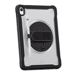 A Photo Of Classic Rugged Case - 360° Rotating Stand & Hand Strap for iPad 11 (2025) & iPad 10.9 (2022)