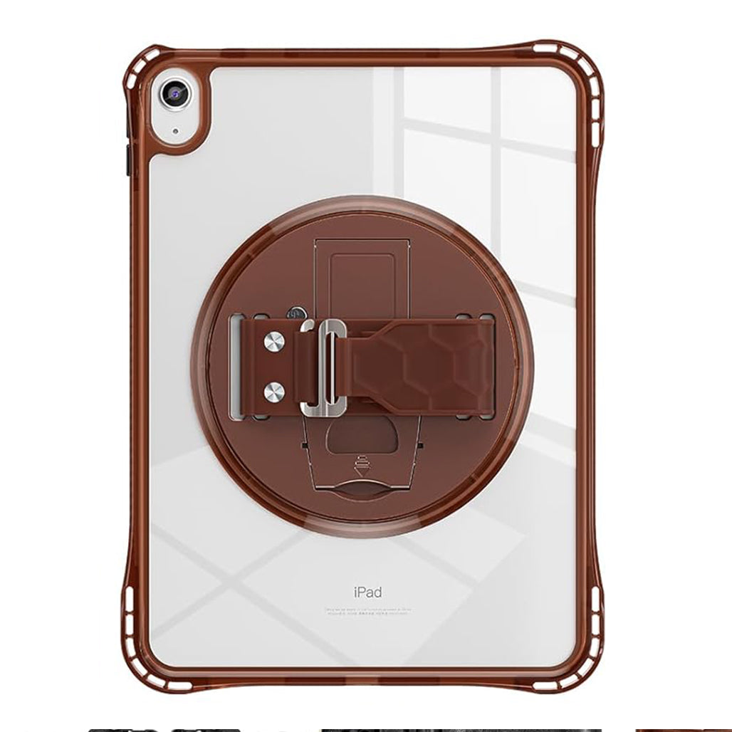A Photo Of Classic Rugged Clear Case with Hand Grip for Apple iPad (A16) 11th Gen 2025 & iPad 10th Gen 2022