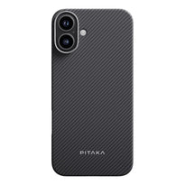 Pitaka Classic Ultra-Slim Case for iPhone 16 – Lightweight Aramid Fiber Protection with Amber Magnet Film