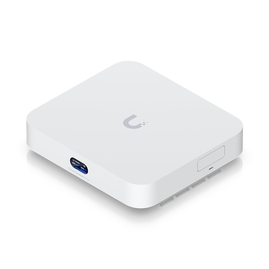 A Photo Of Ubiquiti UniFi Cloud Gateway Max - Compact 2.5 G Cloud Gateway with NVMe, Multi-WAN & Enterprise Security
