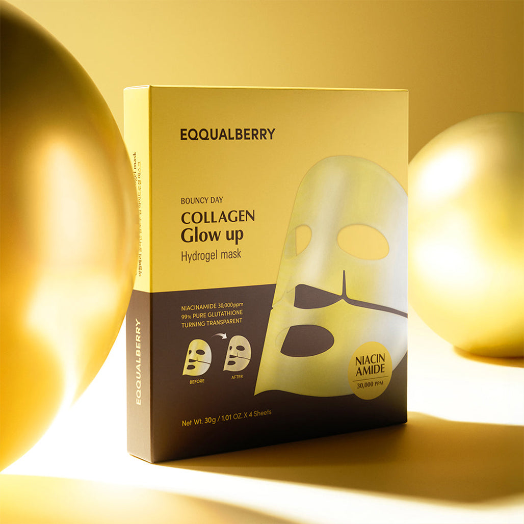 A Photo Of EQQUALBERRY Collagen Glow Up Hydrogel Mask - 4 Sheets