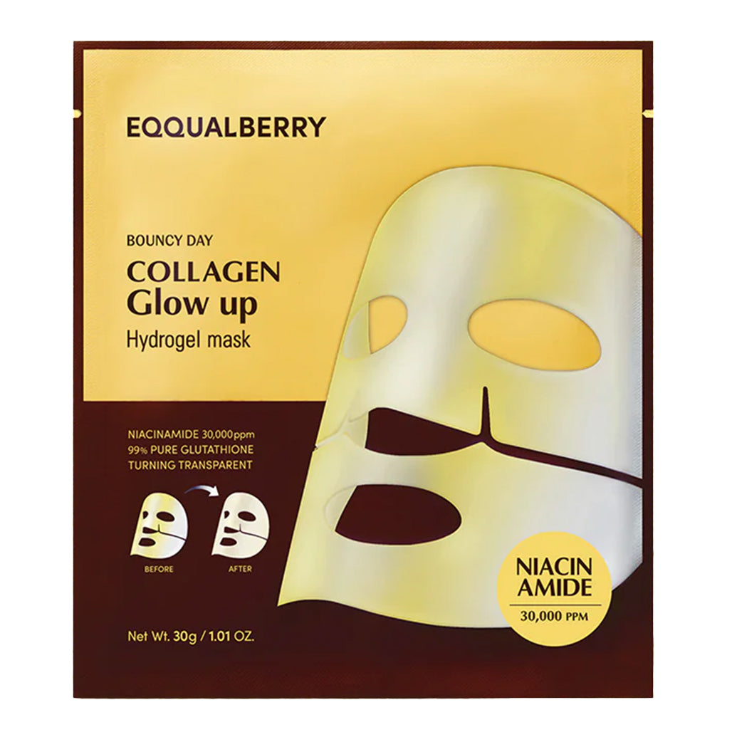 A Photo Of EQQUALBERRY Collagen Glow Up Hydrogel Mask - 4 Sheets