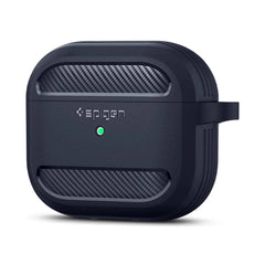 A Photo Of Spigen Rugged Armor Case for AirPods 3rd Gen - Charcoal Grey - ASD01980