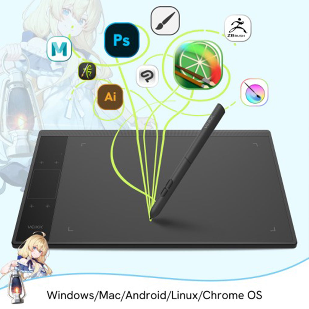 A Photo Of VEIKK Creator A30 Drawing Tablet – Advanced Digital Art Tool for Designers and Creators
