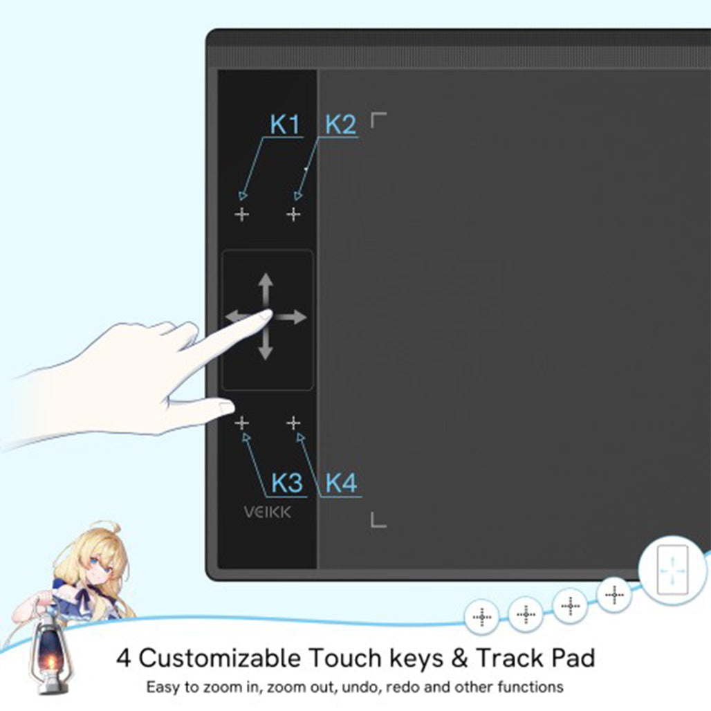 A Photo Of VEIKK Creator A30 Drawing Tablet – Advanced Digital Art Tool for Designers and Creators
