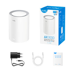 A Photo Of Cudy M3000 - AX3000 WiFi 6 Mesh System with 2.5G Port 1 Pack