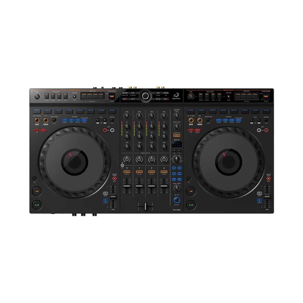 A Photo Of Pioneer AlphaTheta DDJ-GRV6 4-Channel Performance DJ Controller