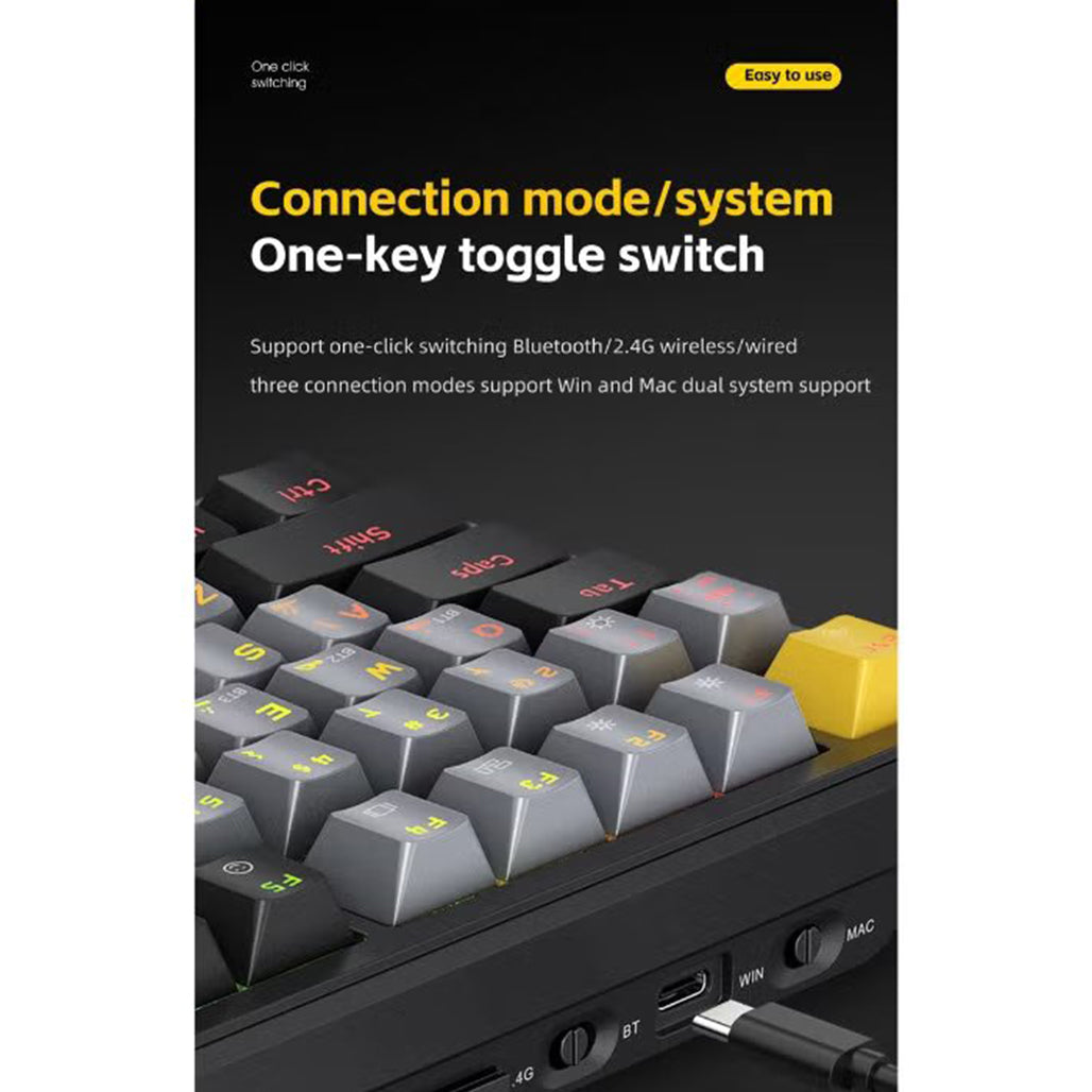 A Photo Of Deadskull Invictus DS-MK088pro Mechanical Gaming Keyboard