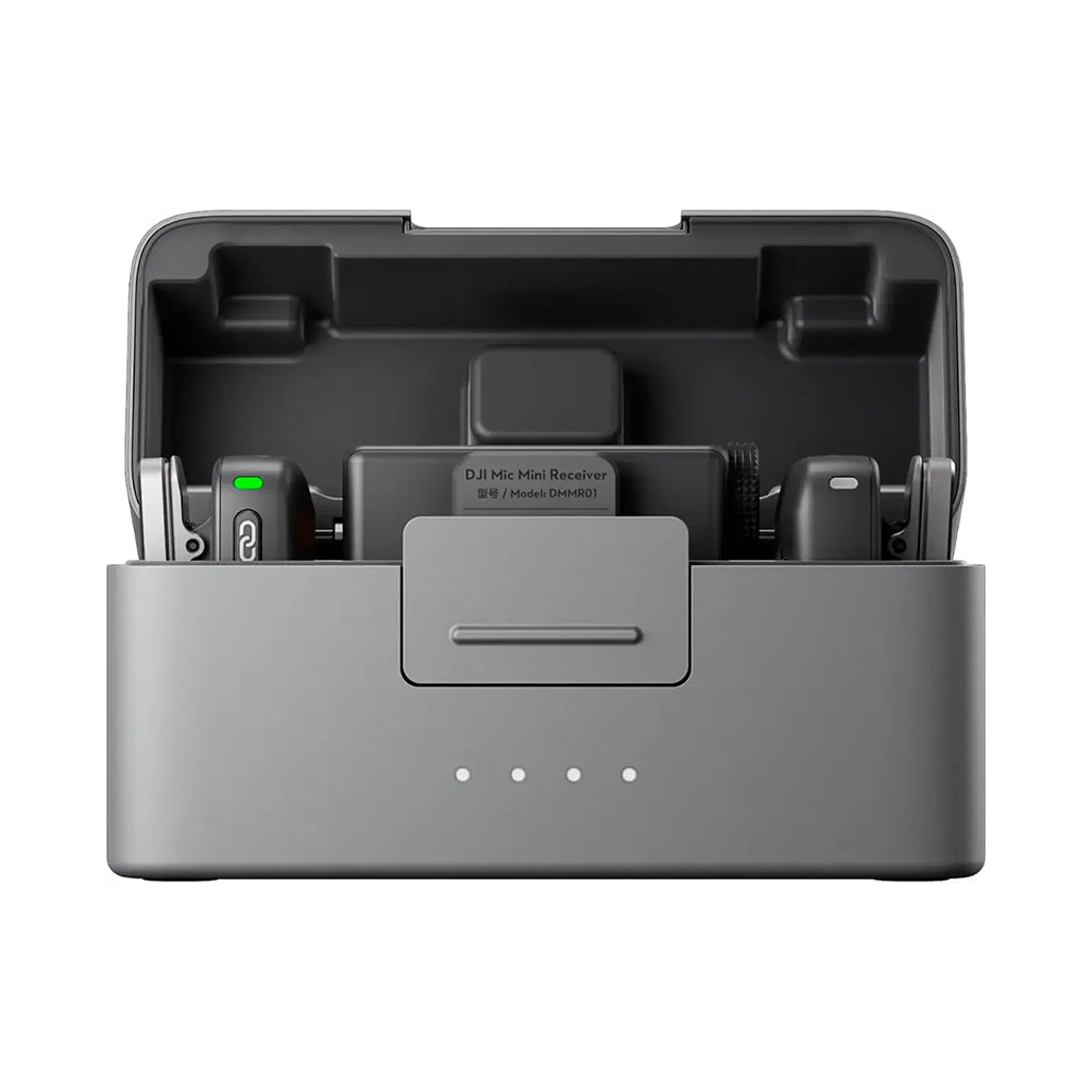 A Photo Of DJI Mic Mini (2 TX + 1 RX + Charging Case) - Compact Wireless Microphone