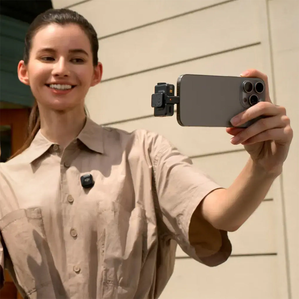 A Photo Of DJI Mic Mini (2 TX + 1 RX + Charging Case) - Compact Wireless Microphone