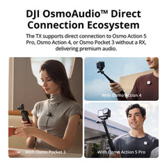 A Photo Of DJI Mic Mini Clip-On Transmitter with Built-In Microphone (2.4 GHz, Infinity Black)