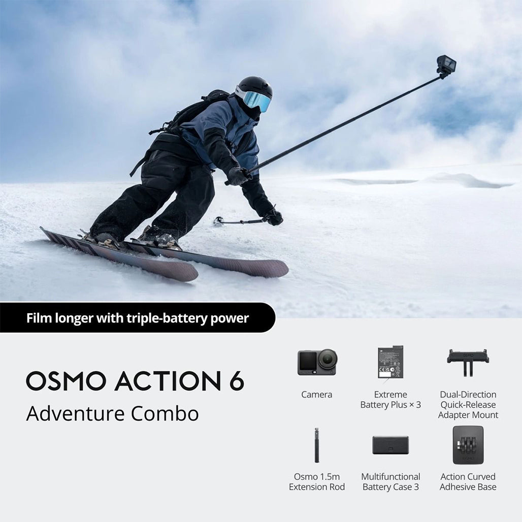 A Photo Of DJI Osmo Action 6 Adventure Combo