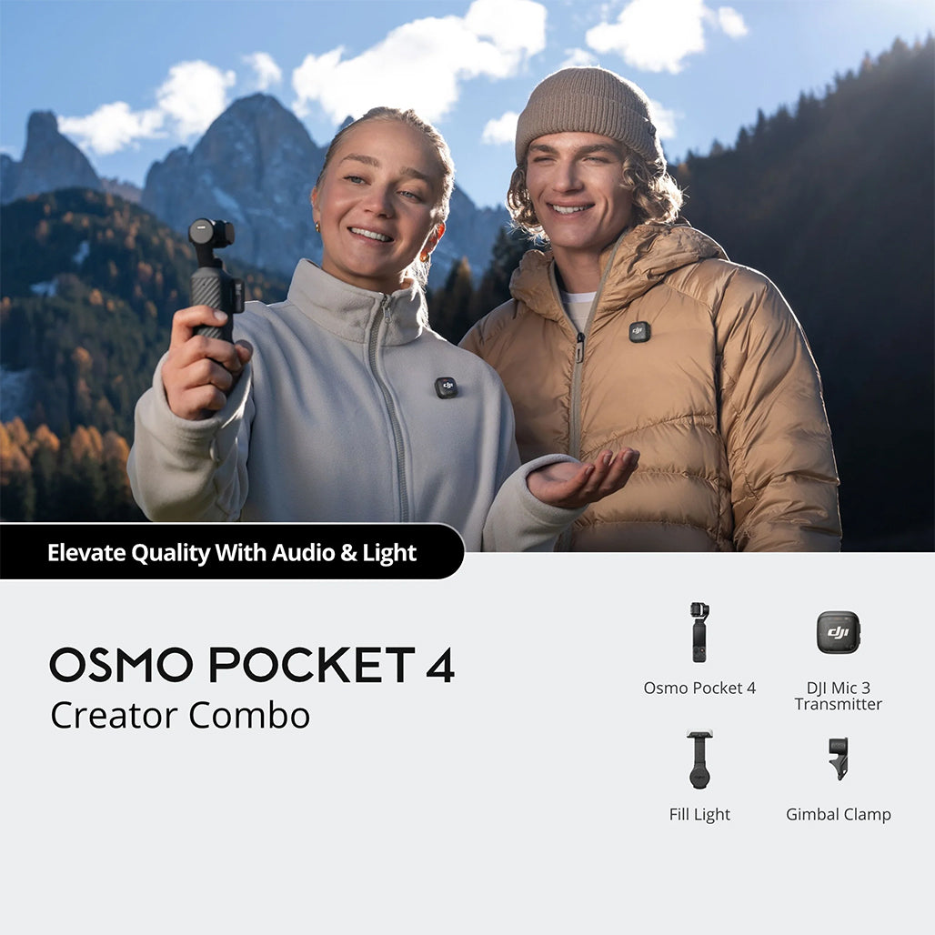 A Photo Of DJI Osmo Pocket 4 Creator Combo - Handheld Gimbal Camera