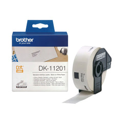 A Photo Of Brother original label roll DK-11201 - black on white, 29mm x 90mm