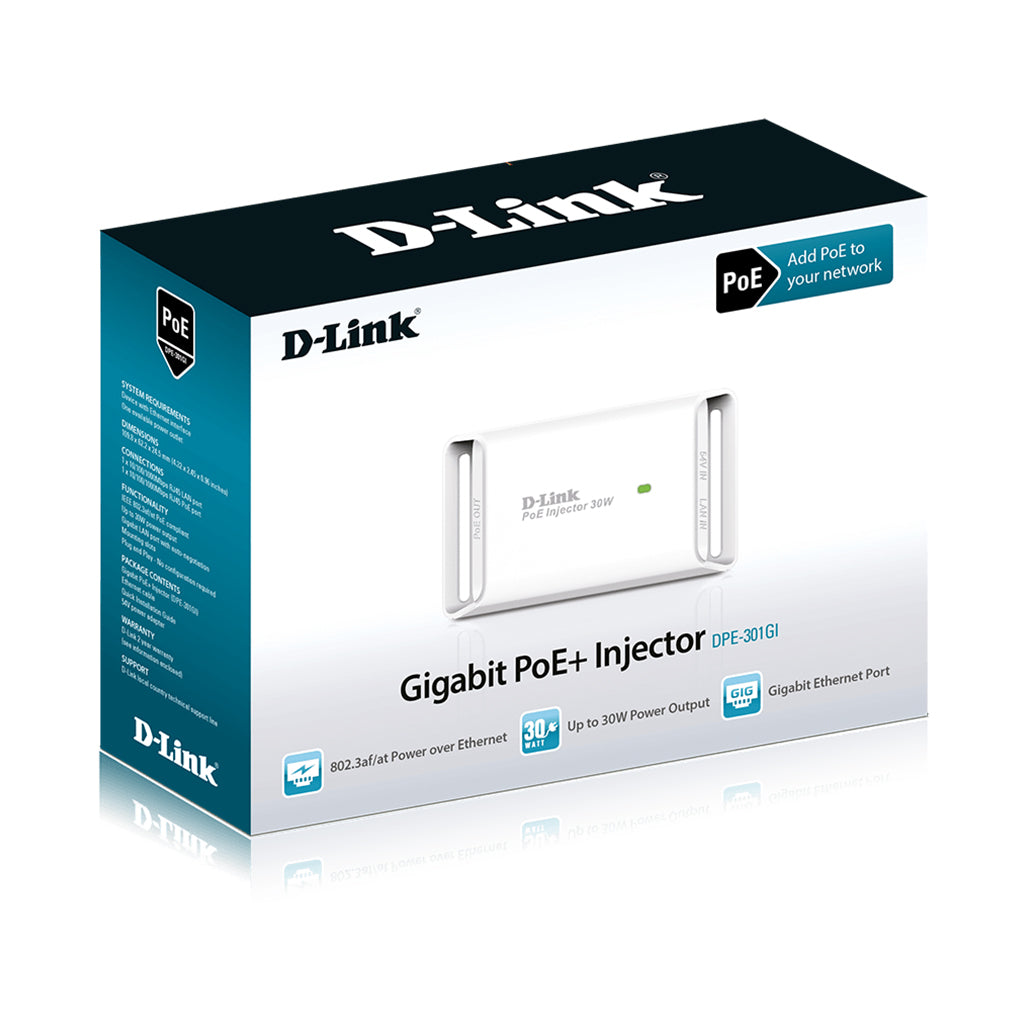 A Photo Of D-Link Gigabit PoE+ Injector - DPE-301GI