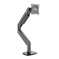 KALOC DS160 Adjustable Single Monitor Arm for 22" - 40" Screens with Gas Spring Technology for Easy Adjustment, Height & Angle Flexibility