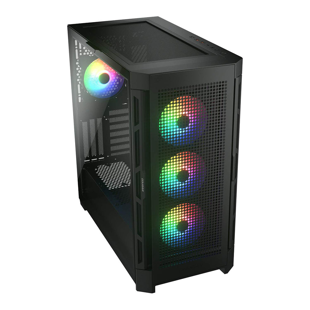 A Photo Of Cougar DUOFACE PRO RGB | Dual-Panel Mid Tower Case with Customizable Airflow