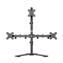 KALOC DW230T Adjustable Triple Monitor Arm for 17 to 27 Inch Screens with Cable Management