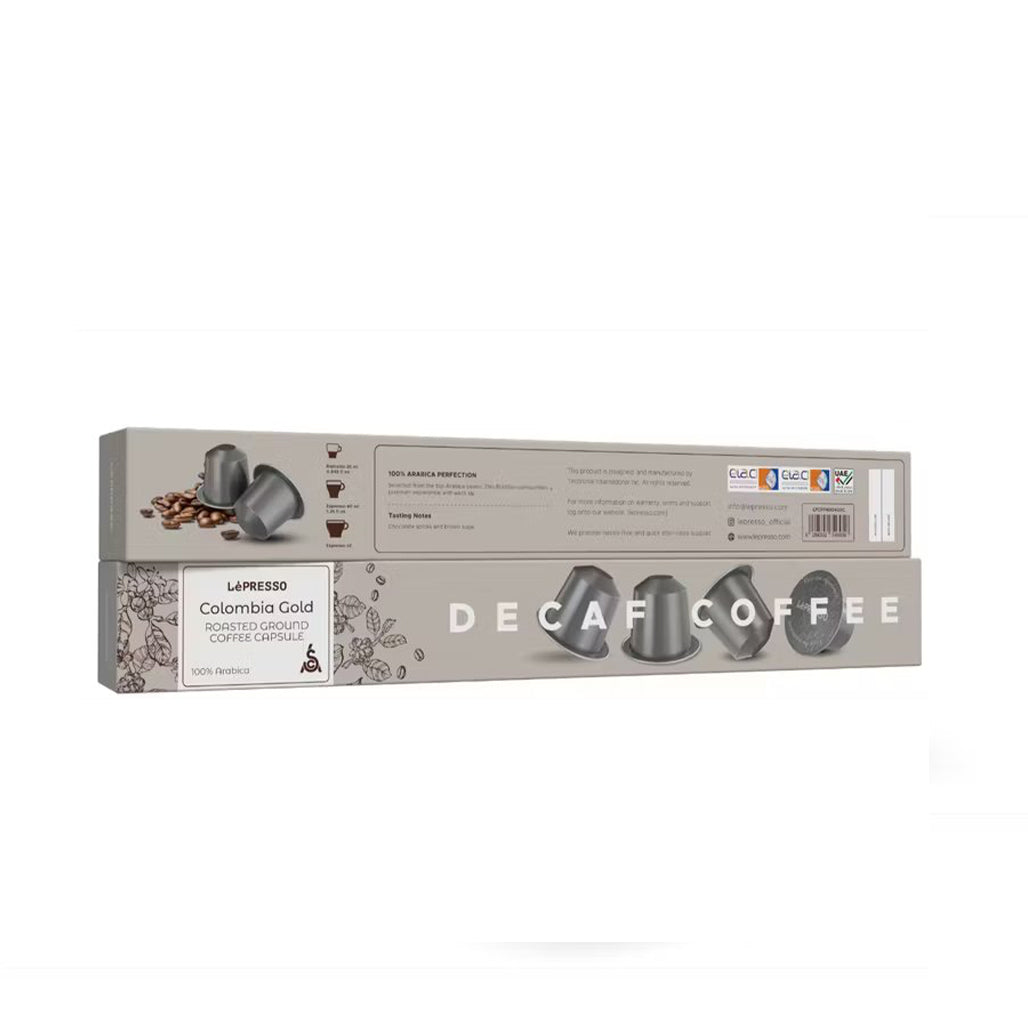 A Photo Of LePresso Aluminum Capsules for Nespresso Colombia 10Pcs - Decaf