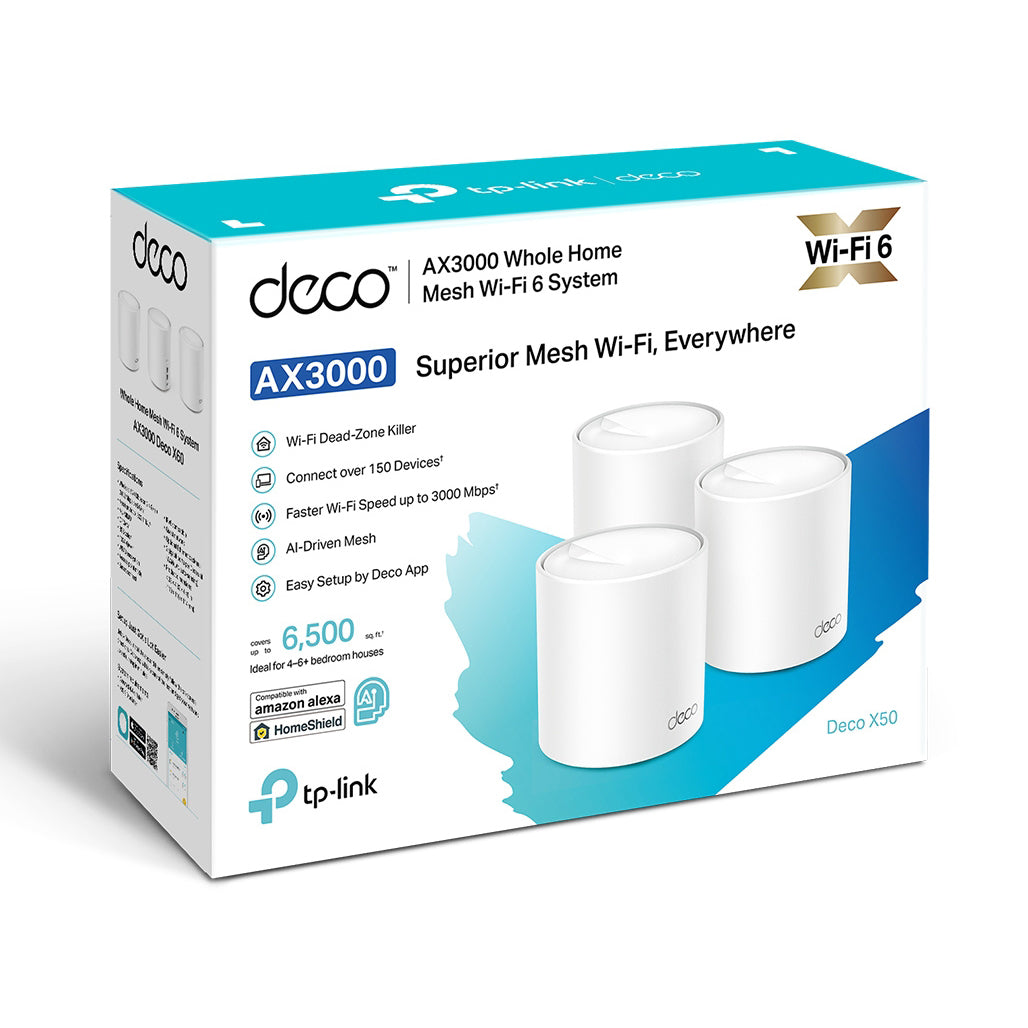 A Photo Of TP-Link Deco X50 - AX3000 Whole Home Mesh WiFi 6 System