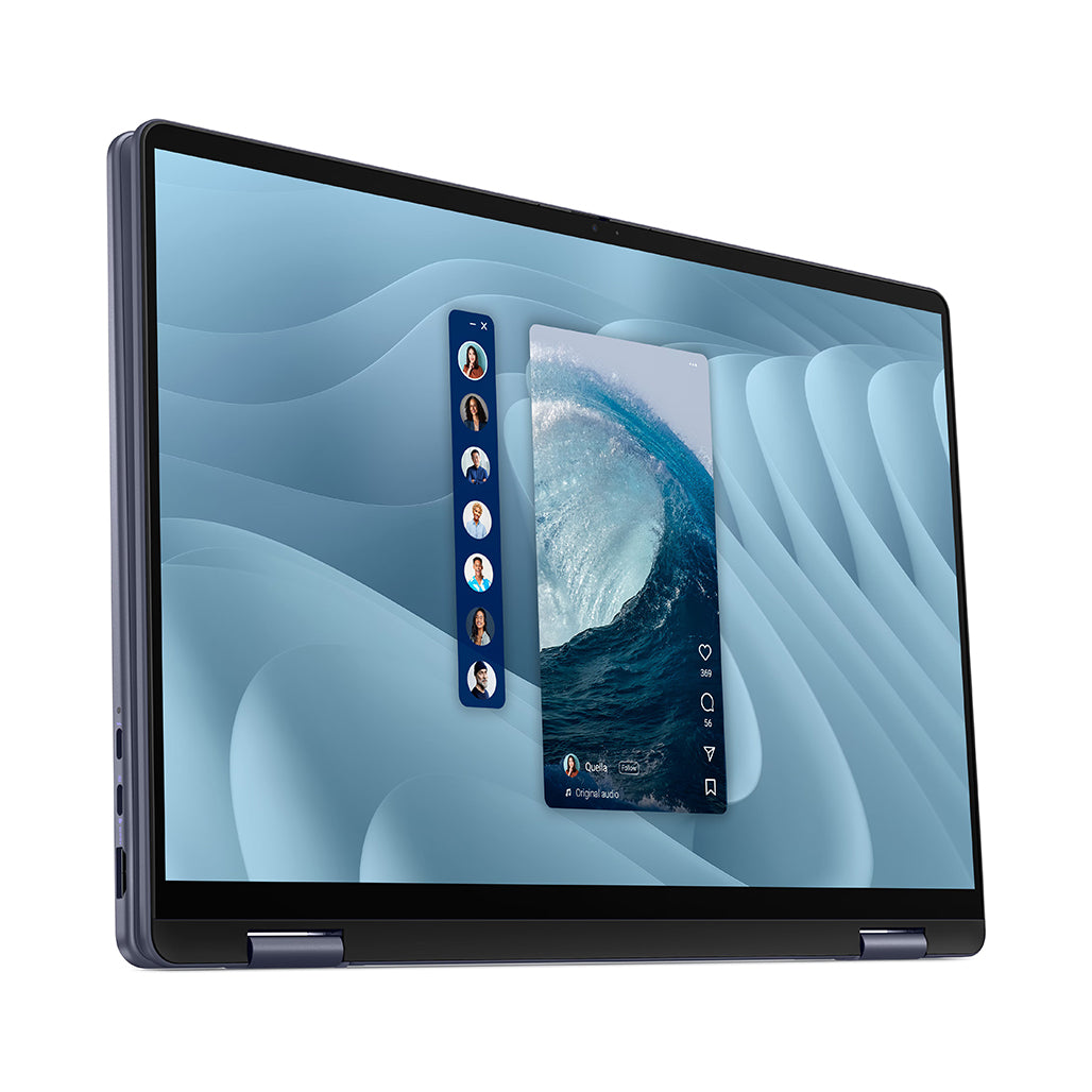 A Photo Of Dell 16 Plus 2-in-1 Laptop - LDB06250-9182BLU-PUS - Core Ultra 9 288V - 32GB RAM - 1TB SSD - Intel Arc Graphics