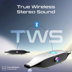 A Photo Of Promate Delta-X - 20W BassBoost™ Quad Speaker Wireless RGB Soundbar