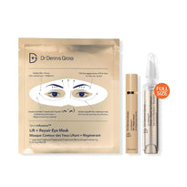 Dr. Dennis Gross DermInfusions 3D Plump, Fill & Repair Kit – Lip Treatment, Serum & Eye Mask