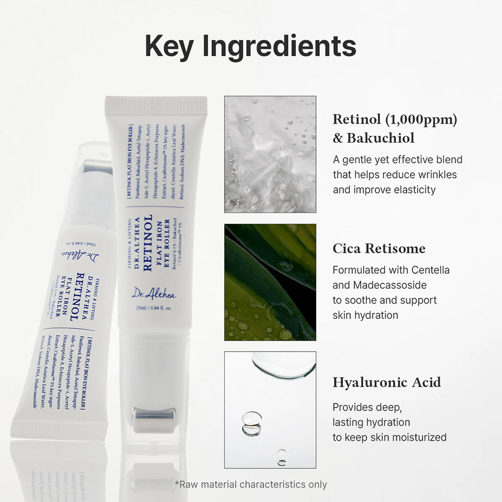 A Photo Of Dr. Althea Retinol Flat Iron Eye Roller