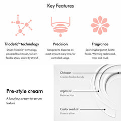 A Photo Of Dyson Chitosan Pre-style Cream - Straight to Wavy Rich Conditioning - 100ml