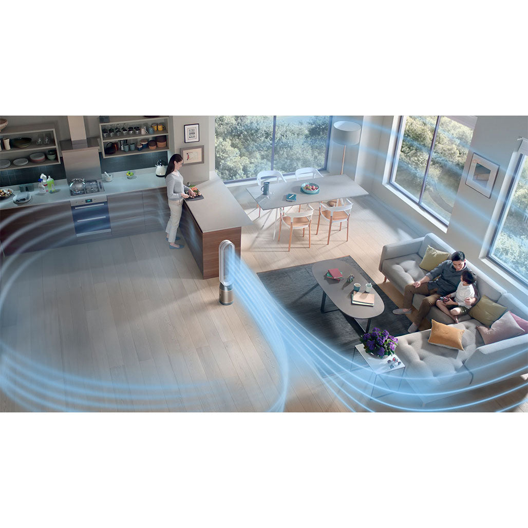 A Photo Of Dyson Purifier Cool Formaldehyde™ TP09 purifying fan (White/Gold)