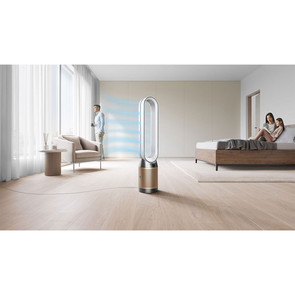 A Photo Of Dyson Purifier Cool Formaldehyde™ TP09 purifying fan (White/Gold)