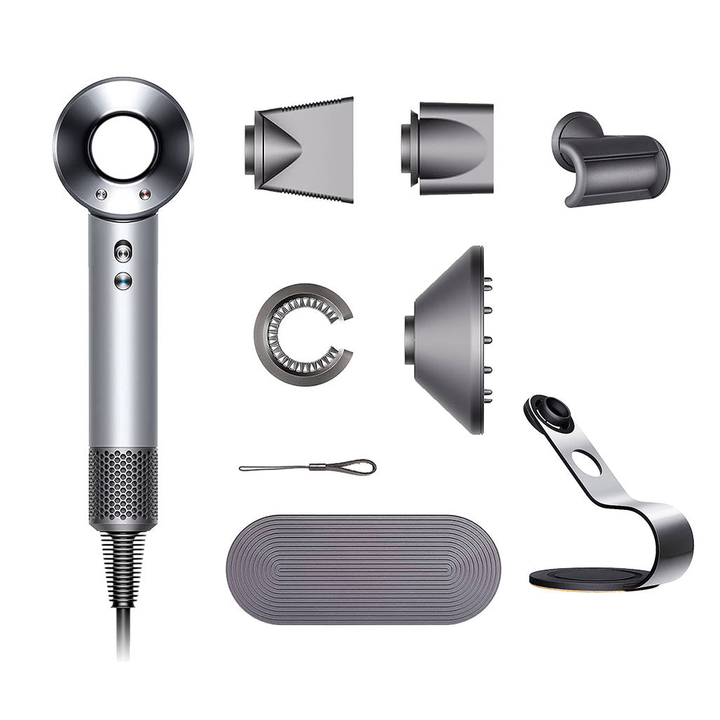 A Photo Of Dyson Supersonic hair dryer Professional Edition Black/Nickel + Free Supersonic Stand & Fly Away Attachment