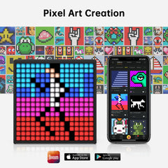 A Photo Of Divoom Timebox-Evo Pixel Art - Bluetooth Speaker with 16x16 DIY LED Display