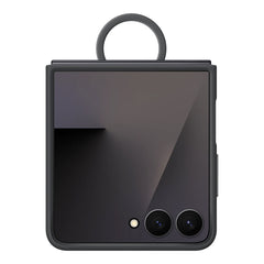 A Photo Of Samsung Galaxy Z Flip7 Silicone Ring Case - Black - EF-PF766TBEGUS