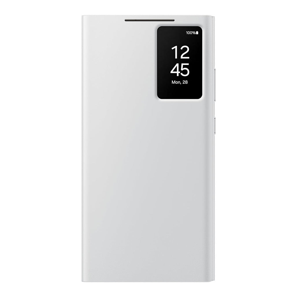 A Photo Of Samsung Galaxy S24 Ultra Smart View Wallet Case - Black | Interactive and Protective Cover