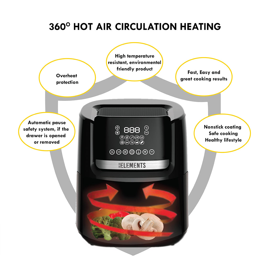 A Photo Of KB Elements ELK65FD1 6.5L Digital Air Fryer