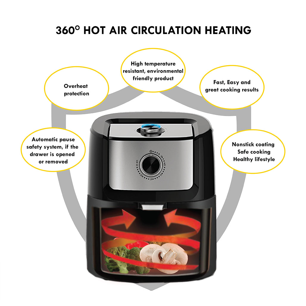 A Photo Of KB Elements ELK65FM1 6.5L Manual Air Fryer