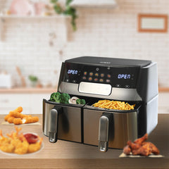 A Photo Of KB Elements ELK90FD2 - Dual Basket Digital Air Fryer 9L