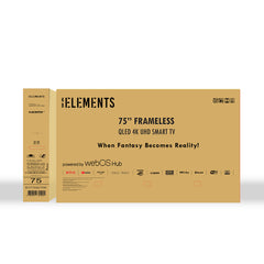 A Photo Of Elements ELT75QL7DE - 75'' QLED UHD 4K Smart TV