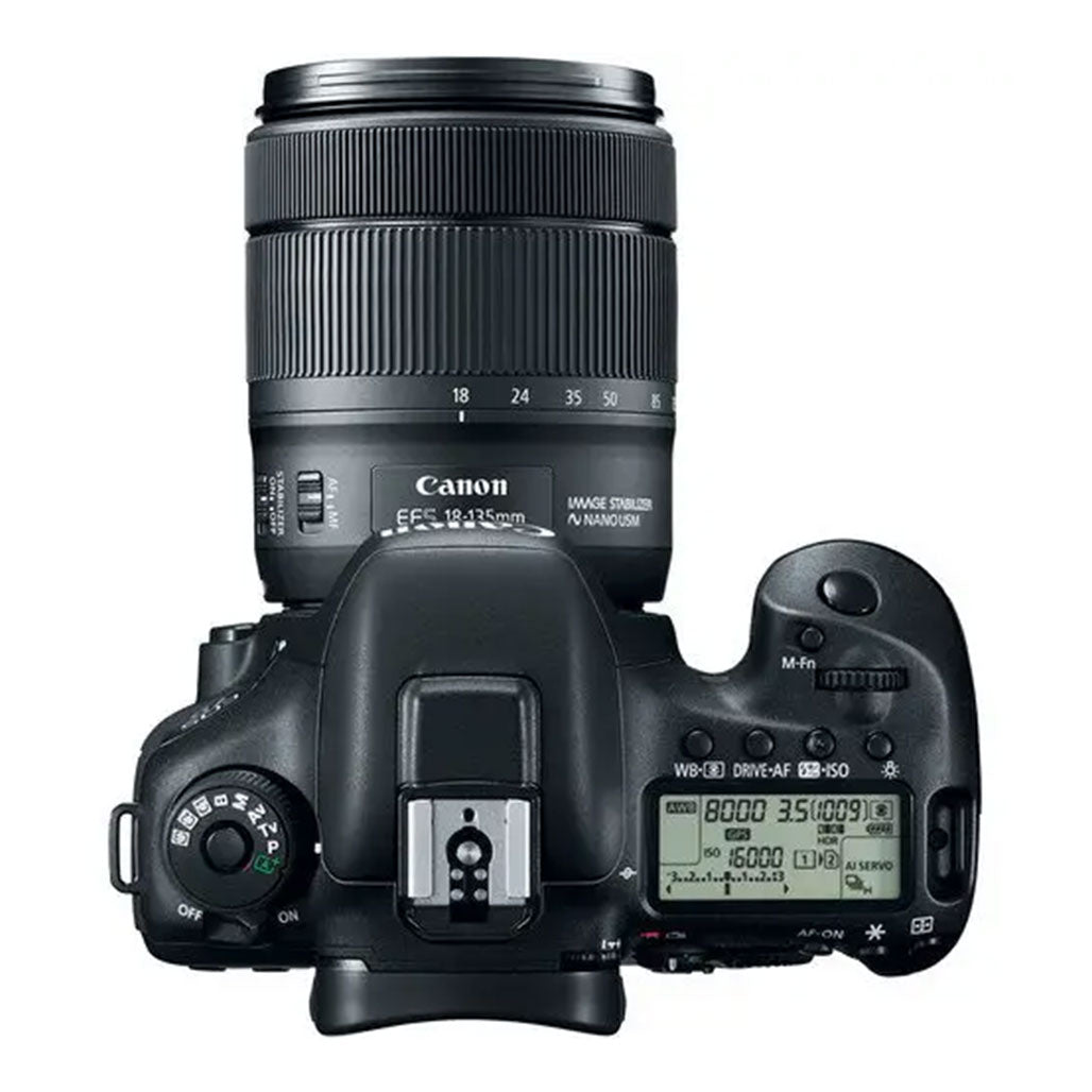 A Photo Of Canon EOS 7D Mark II - DSLR Camera with 18-135mm f/3.5-5.6 IS USM Lens & W-E1 Wi-Fi Adapter