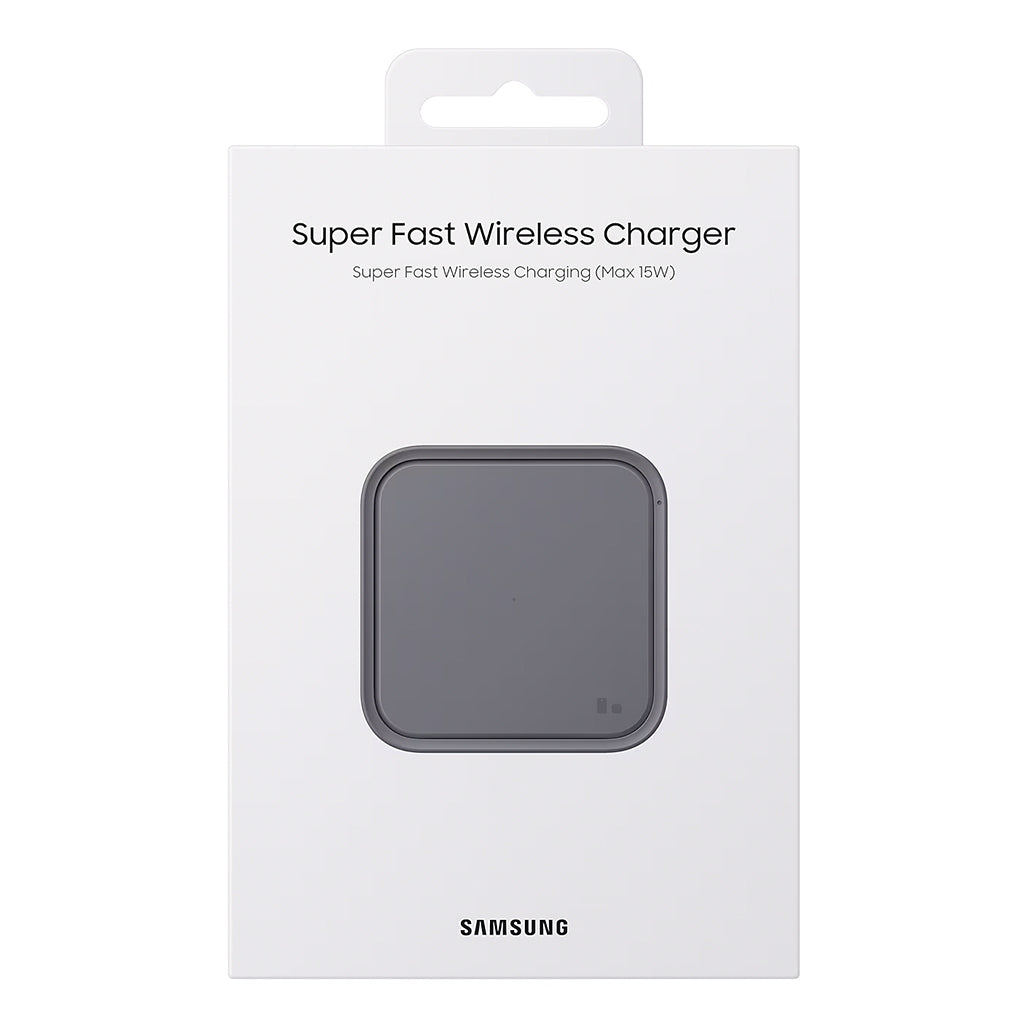 A Photo Of Samsung 15W Wireless Charger Pad P2400 with TA – Fast Charging Pad with Built-In Cooling, LED Indicator, and Galaxy & iPhone Compatibility