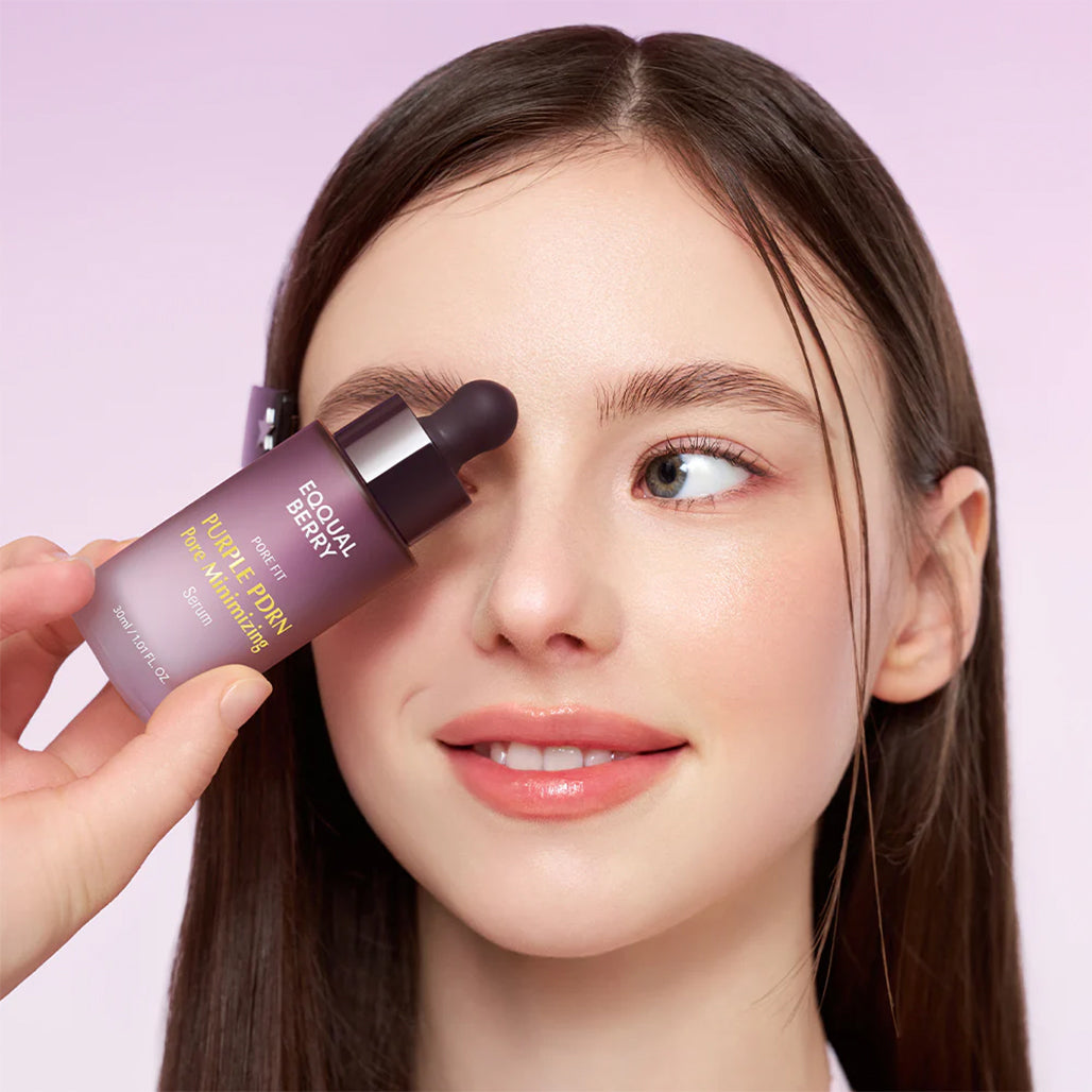 A Photo Of EQQUALBERRY Purple PDRN Pore Minimizing Serum