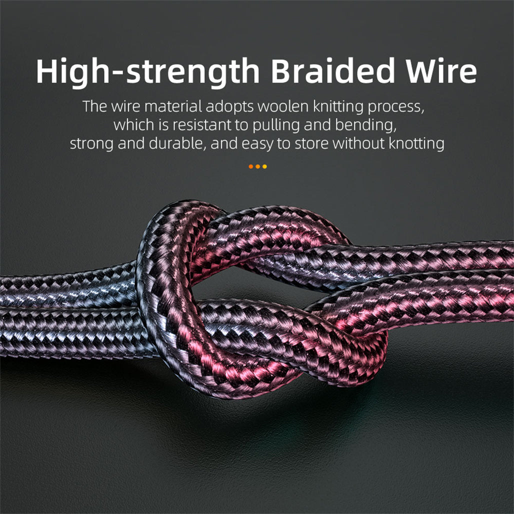 A Photo Of Essager AUX 3.5mm Audio Jack HiFi Elbow Adapter Cable 1.5M - EYP35-WTA01